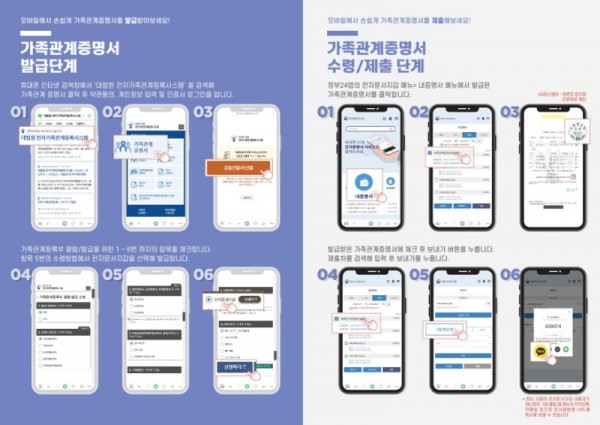 가족관계증명서 휴대폰 발급+영상