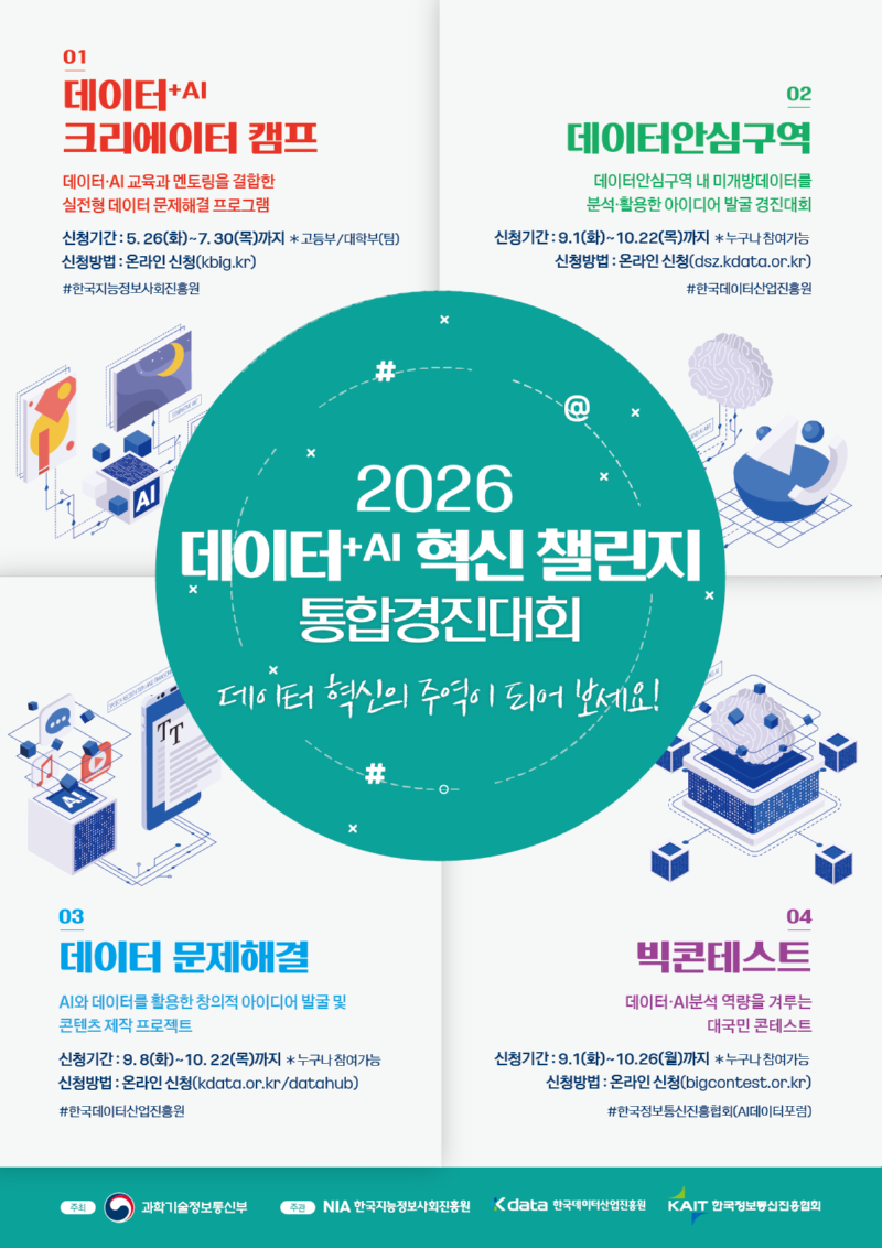 2026 데이터+AI 혁신 챌린지 통합경진대회 포스터.png